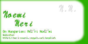 noemi meri business card